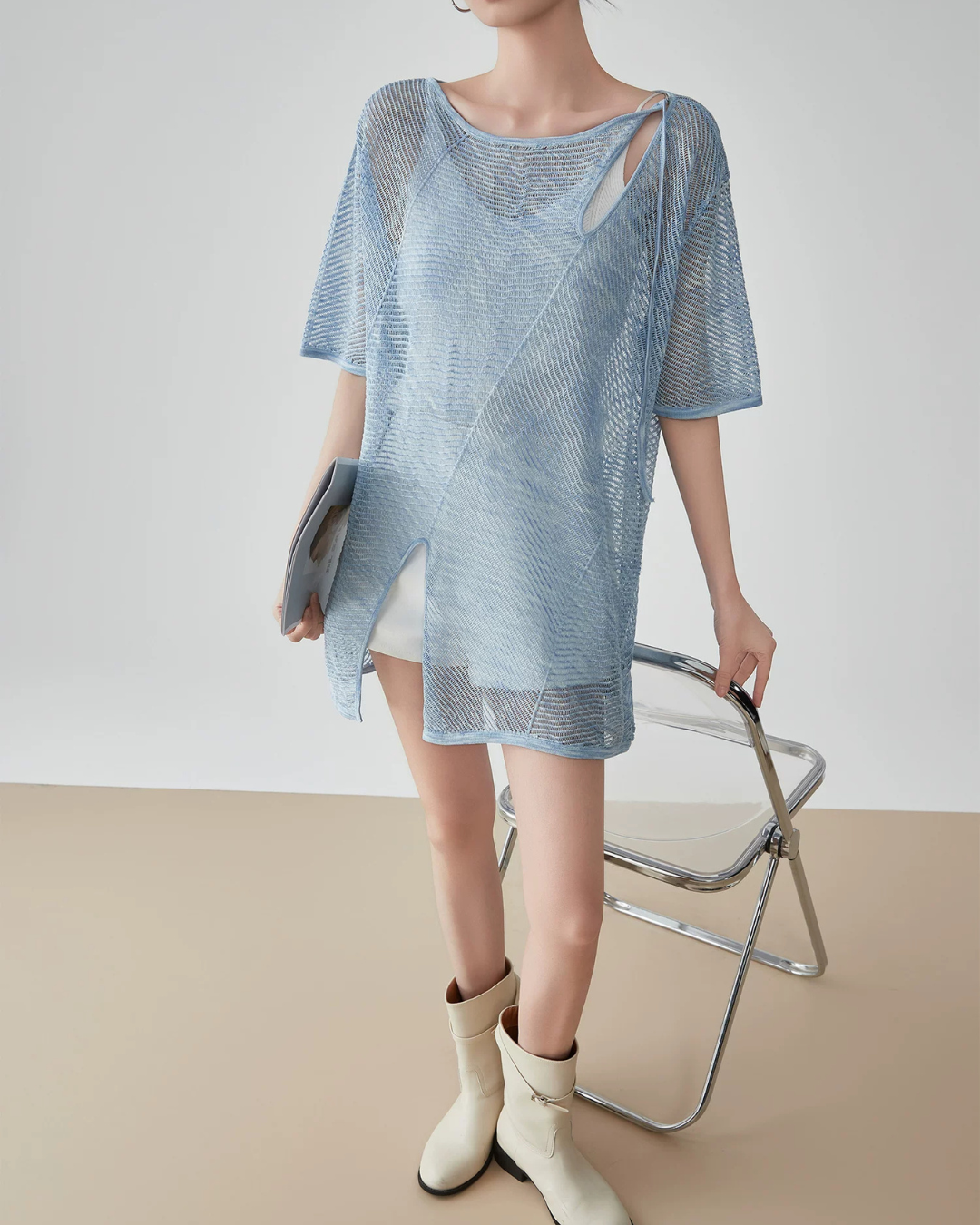 Mesh Summer Layer Tops FER0294