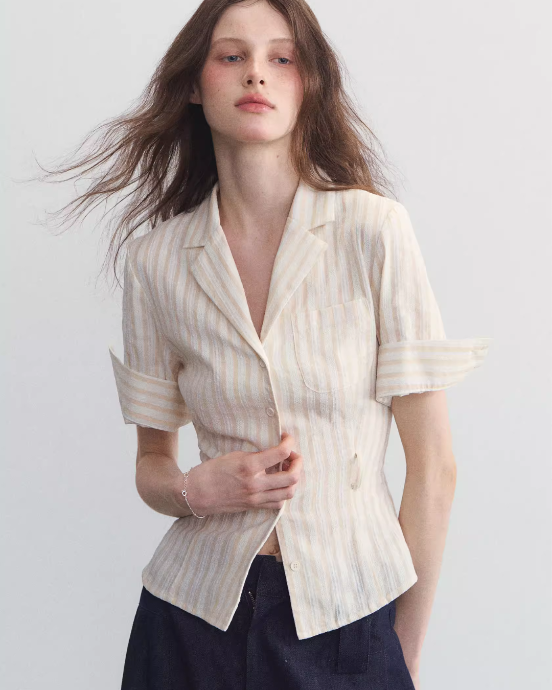 Polo Neck Striped Shirt SPY0030