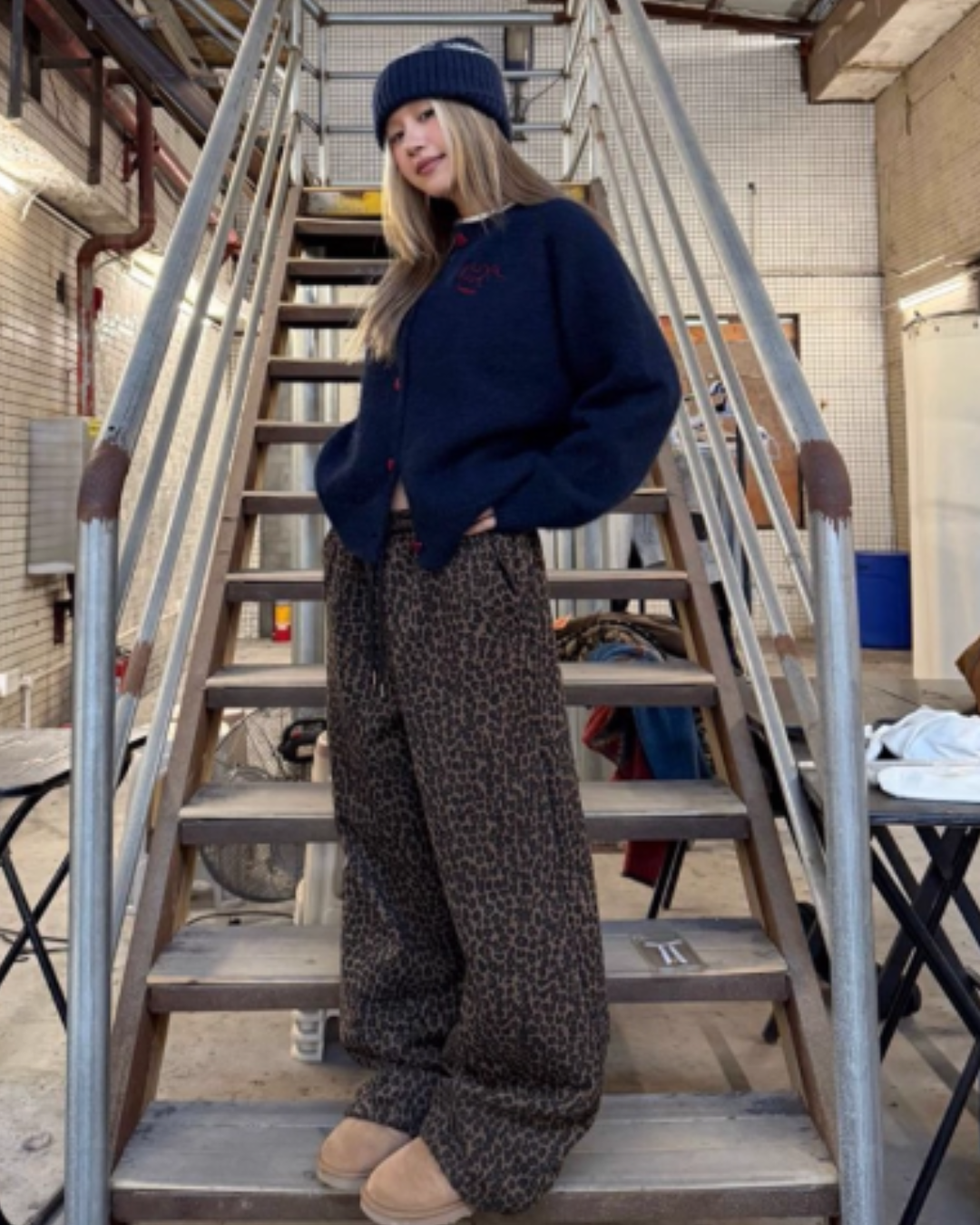 Leopard Print Wide Pants CYE0009