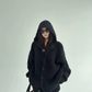 Oversized Hooded Knit Cardigan YLS1059