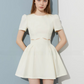 Shoulder Flare Dress DPY0045