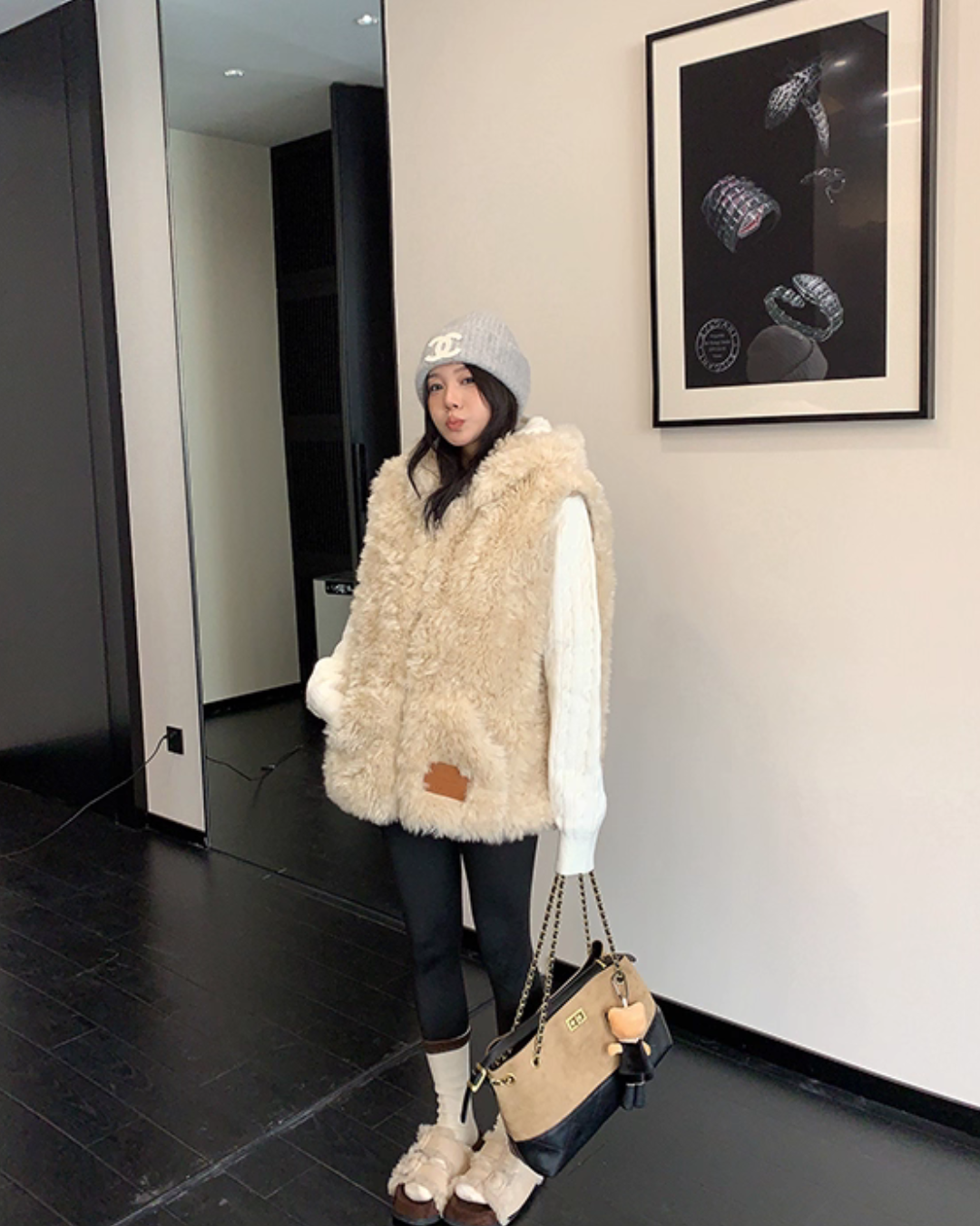 Fluffy Fur Vest YLS1008