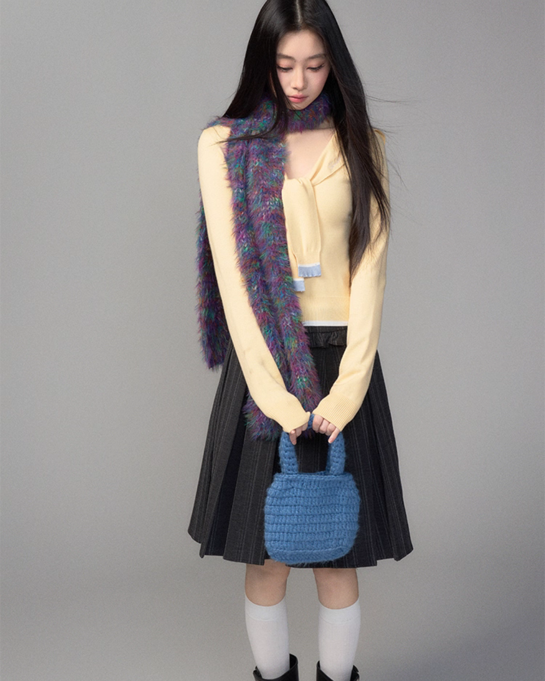 College Style Pleated Skirt TRK0003