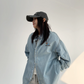 Embroidery Denim Long Sleeved Shirt YLS0793