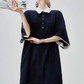 Two-Tone Polo Shirt Dress FER0226