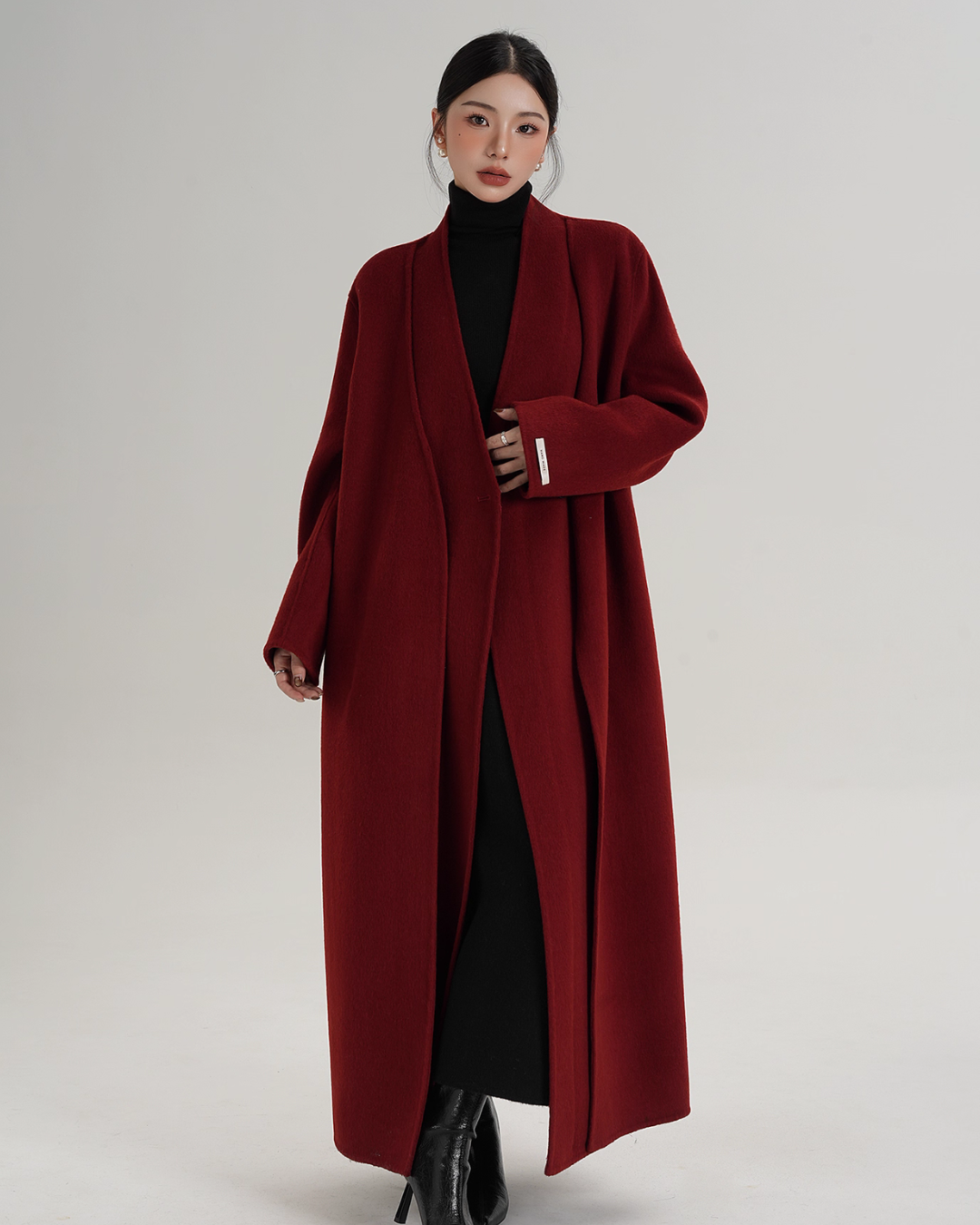 Elegant Wool Long Coat SRS0385