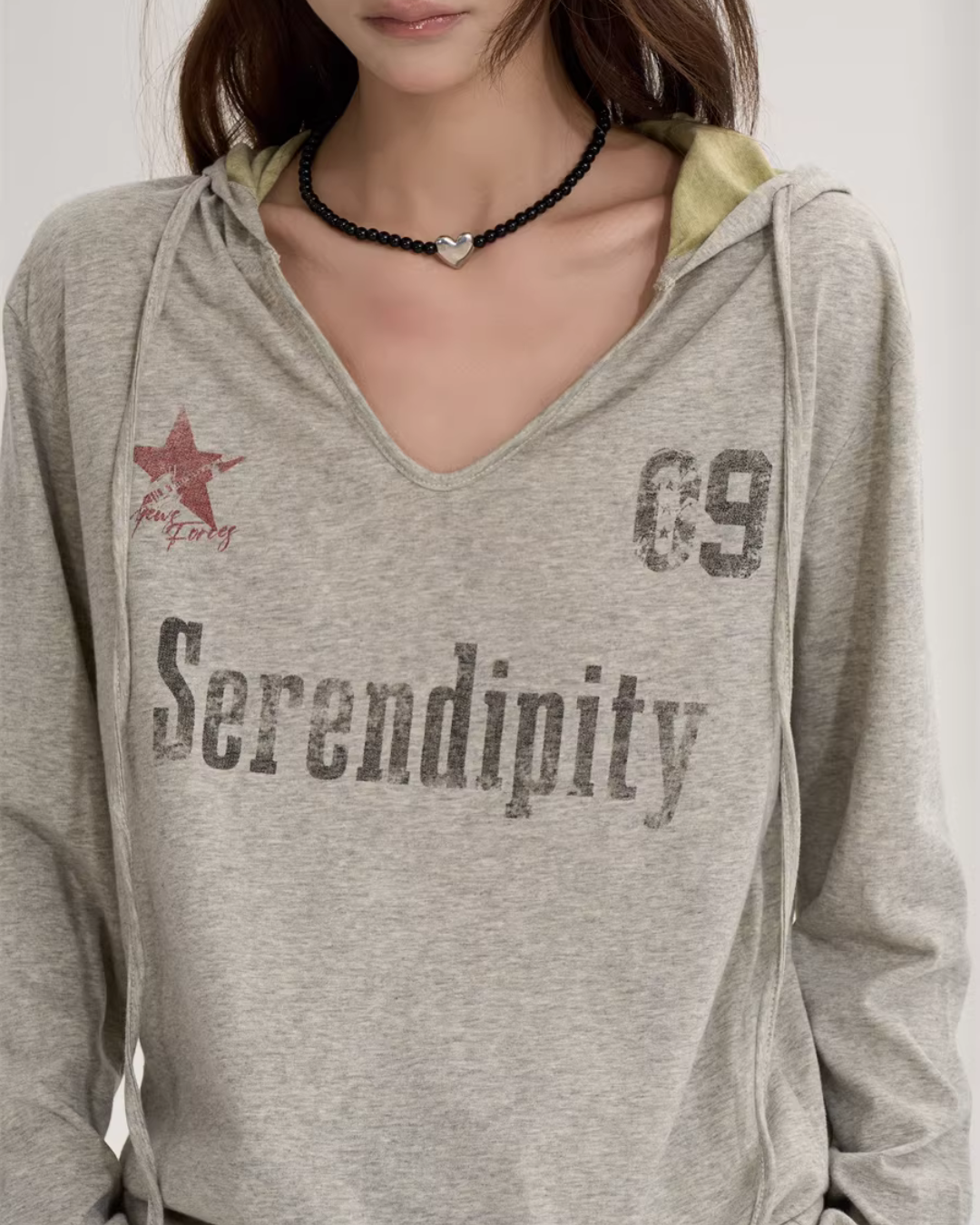 V-Neck Long Sleeve Top  ONP0010