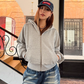 Studded Zip Up Hoodie CYE0036