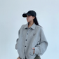 Plaid Patchwork Short Lapel Jacket YLS0883