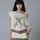 Retro Loose One-Shoulder Tops ADW0010