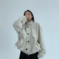 Stand Collar Balloon Sleeve Jacket YLS0921