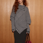 Cable Knit Poncho ASG0055