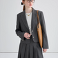 Mode Compact Jacket / Long Pleated Skirt VGC0006