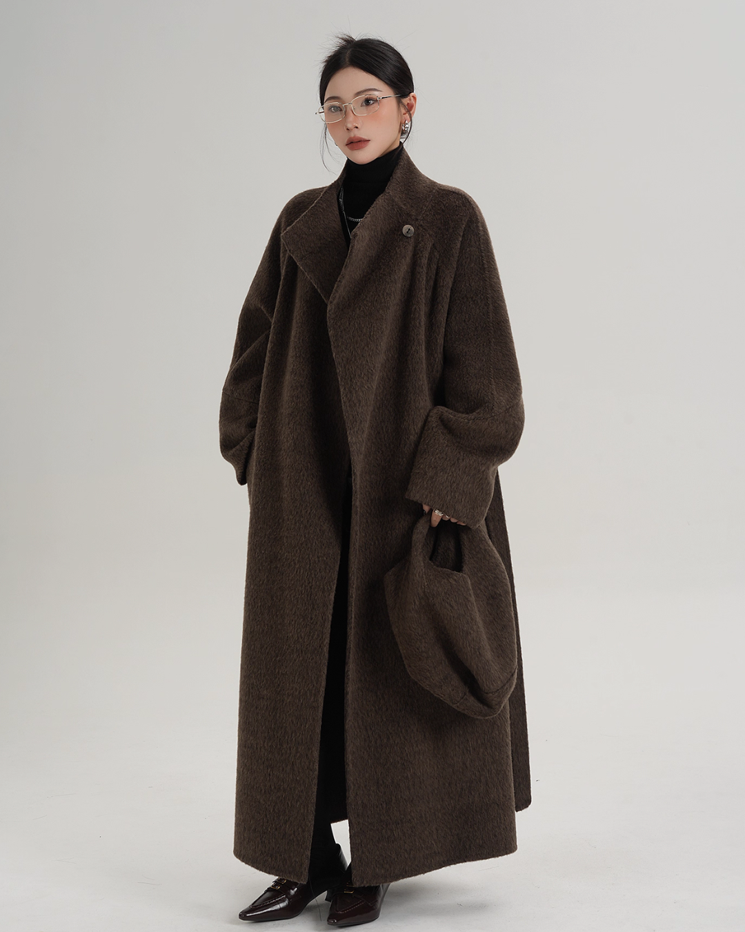 Stand Collar Wool Coat SRS0370