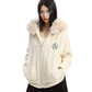 Fur Hood Cable Knit Top BGS0034