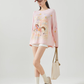 Pony Print Long-Sleeve T-Shirt FER0035