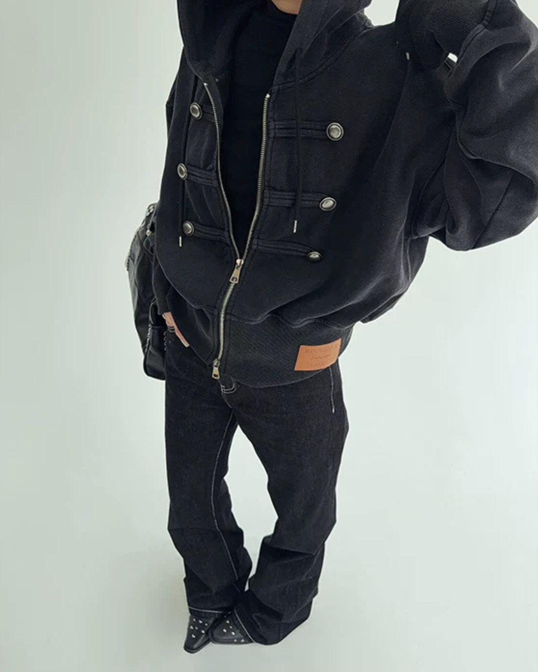 Napoleon-Style Zip-Up Hoodie YLS1071
