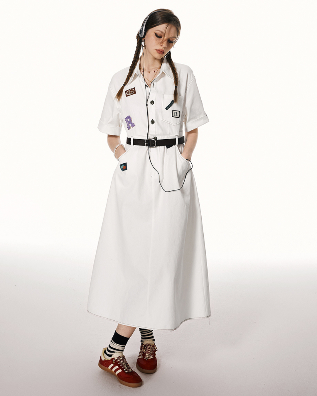 American Preppy Shirt Dress IMO0059