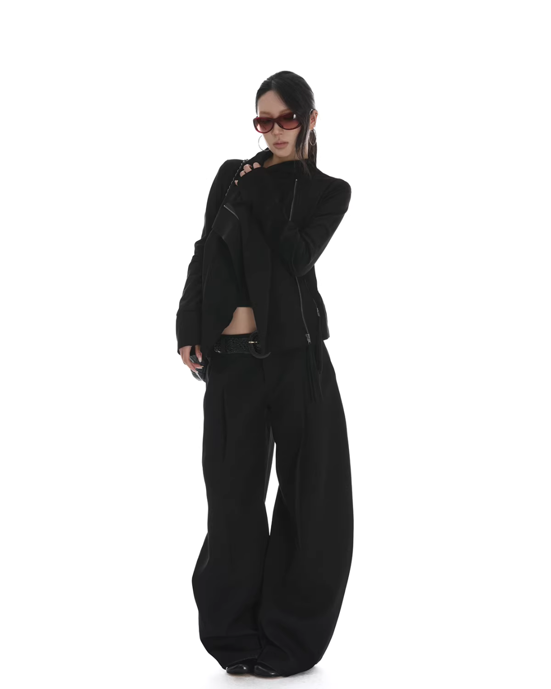 Suede Slim Short Jacket IMX0002