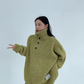 Half-Button Knit Top YLS0960