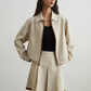 Color-Blocked Line Zip Jacket / Line Mini Skirt  SUY0032