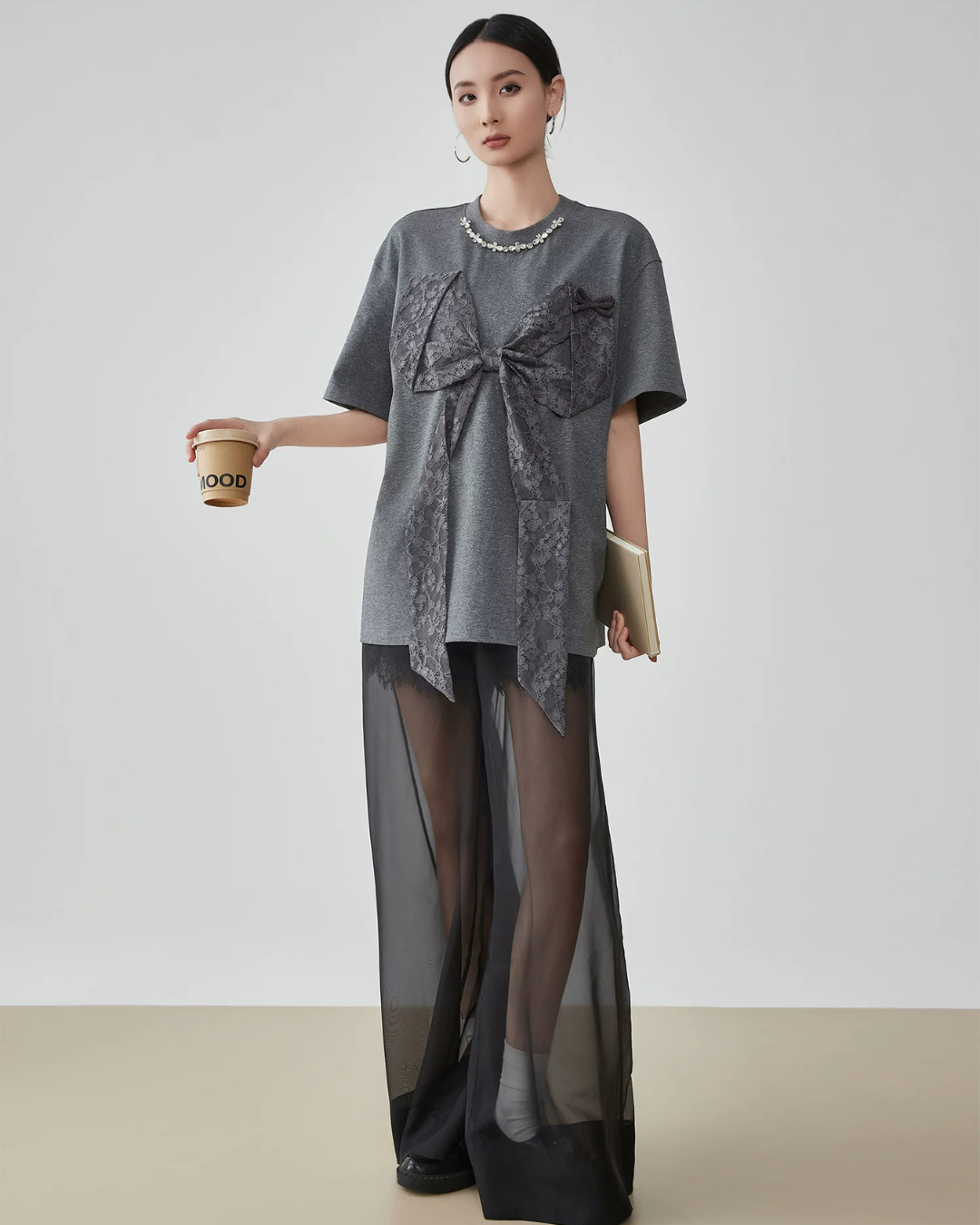 Race Ribbon Oversize T-shirt FER0152