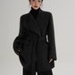 Waist Belt Wool Coat SRS0389