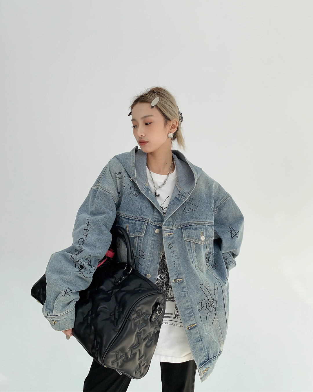 Retro Design Big Denim Jacket YLS0025