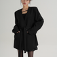 V-Neck Loose Jacket with Choker SRS0324