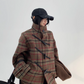 Stand Collar Paid Long Coat YLS0661
