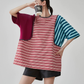 Patchwork-Style Oversized T-Shirt FER0246