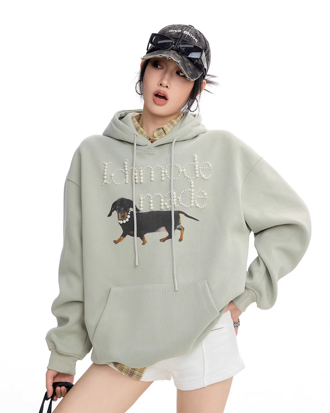 Dog Pearl Logo Sweat Hoodie ICM0090