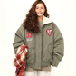 Retro Lambswool Collar Cotton Jacket WDZ0039