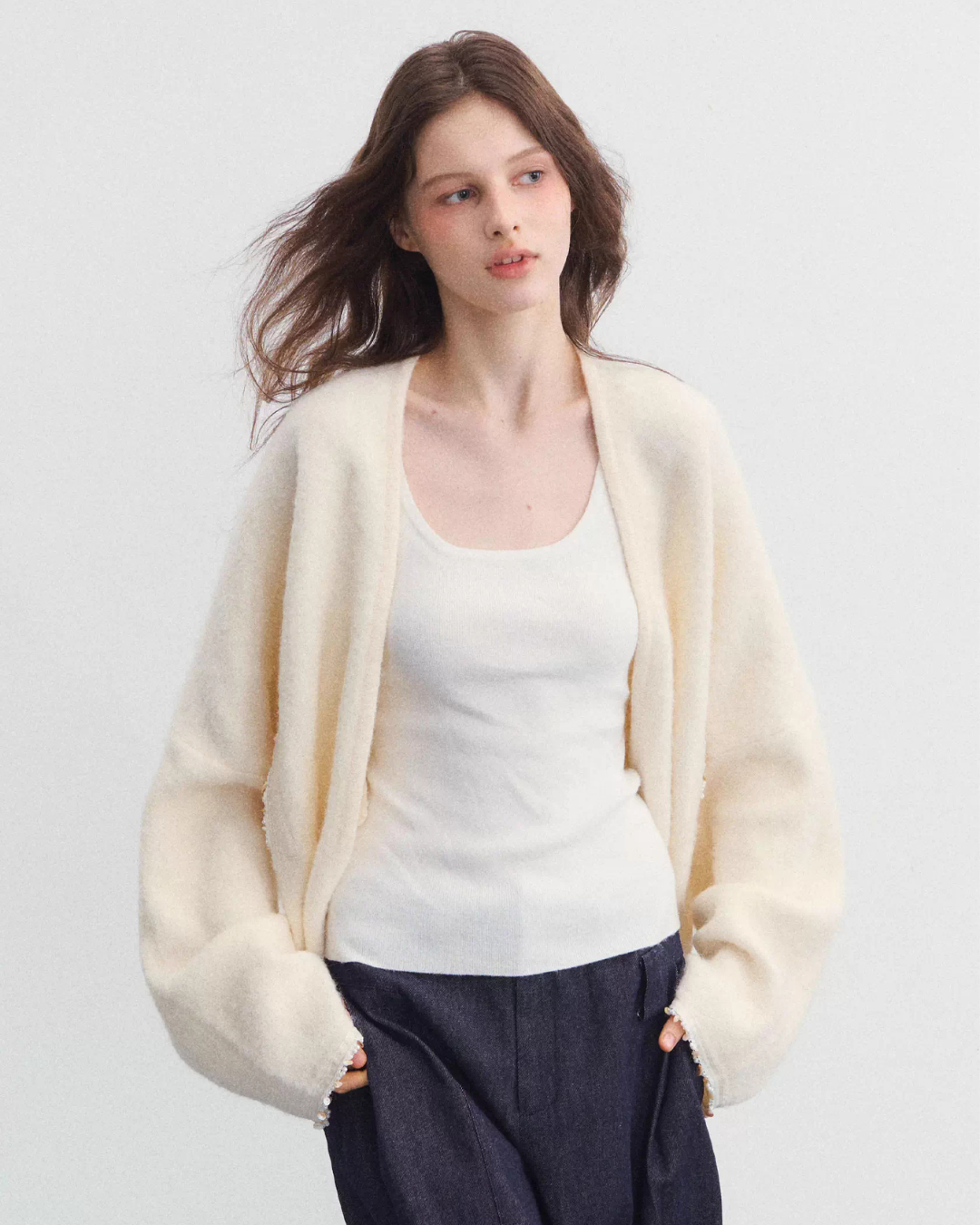 Fluffy Knit Cardigan SPY0036