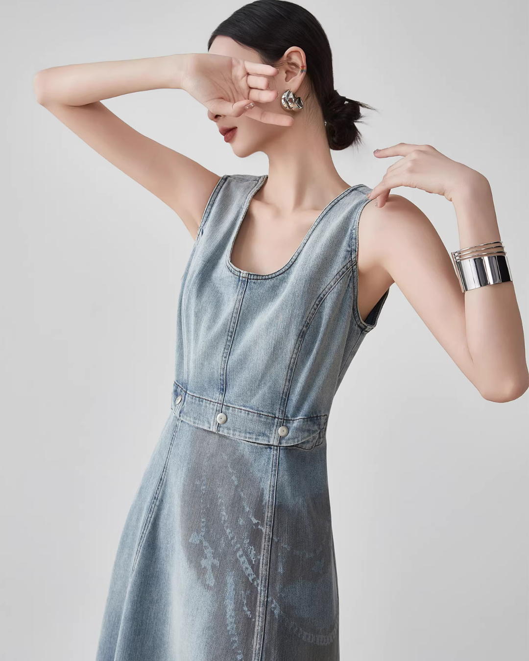 Washed Vest Strap Dress FER0106