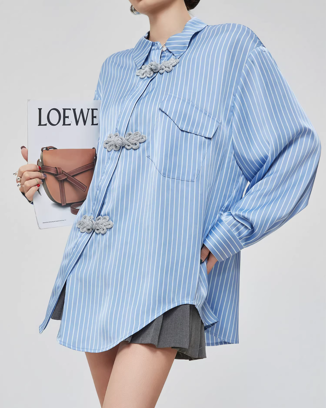 Chinese-Style Long-Sleeve Shirt FER0057