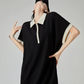 Bicolor Polo Mini Dress FER0122