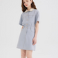 French Collar Denim Dress LSN0006