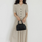 Dot Sheer Puff Sleeve Dress VAS0025