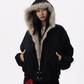 Fur Hooded Zip Jacket HGX0022