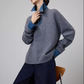 Denim Shirt Docking Knit Top SUY0025