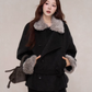 Fur Collar Mid-Length Coat WDB0009
