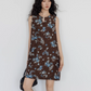 Retro Flower Design Sleeveless Dress VAS0102