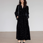 V-Neck Velour Elegant Dress VAS0141