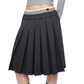 Plaid Patchwork Pleated Skirt EZK0095