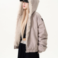 Fur Collar Hood Cotton Jacket MAD0003