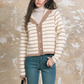 Stripe Retro Collar Knit ASG0054