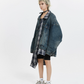 Plaid Shirt Vintage Denim Jacket MCY0005