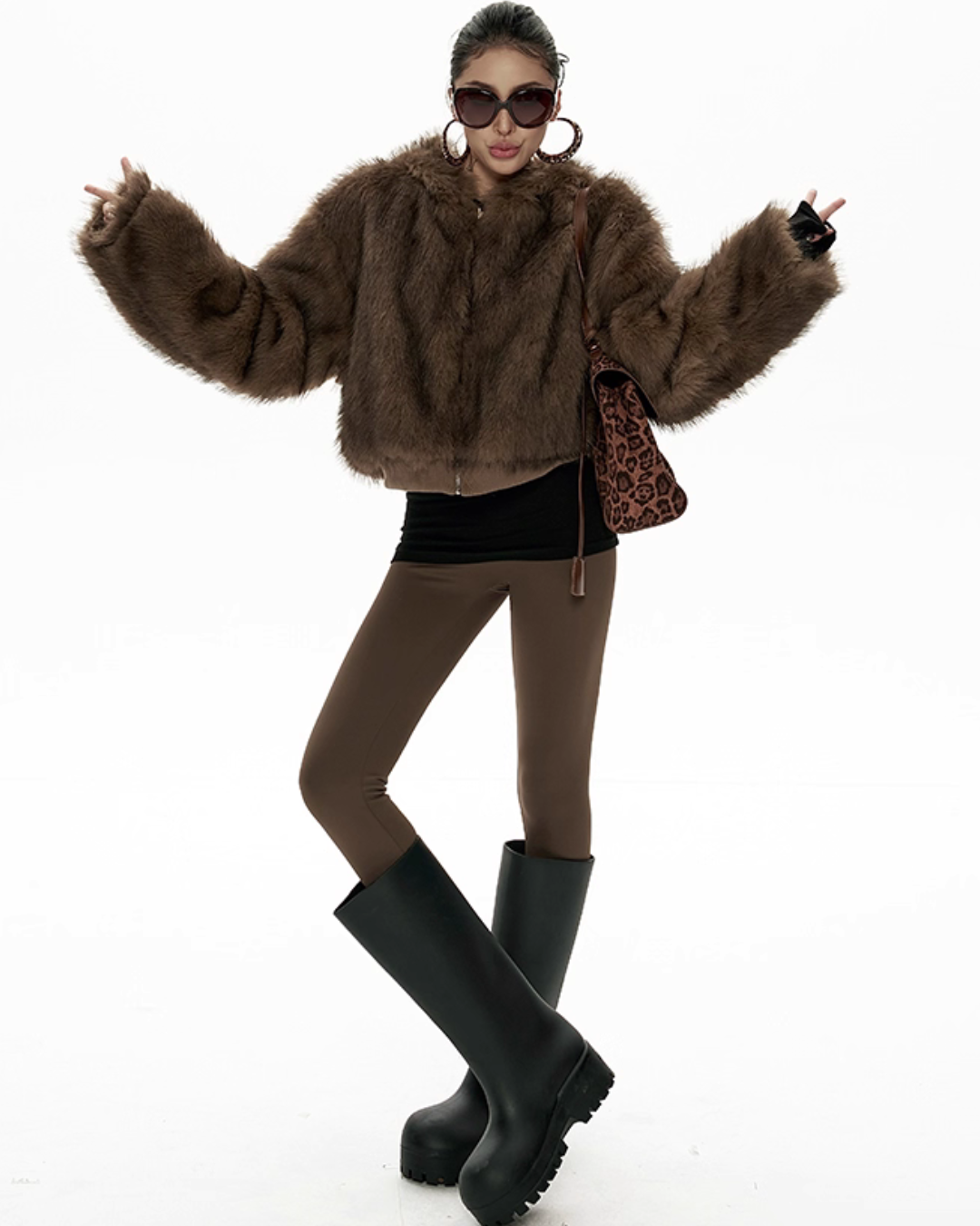 Big Hood Fur Coat ZRS0087