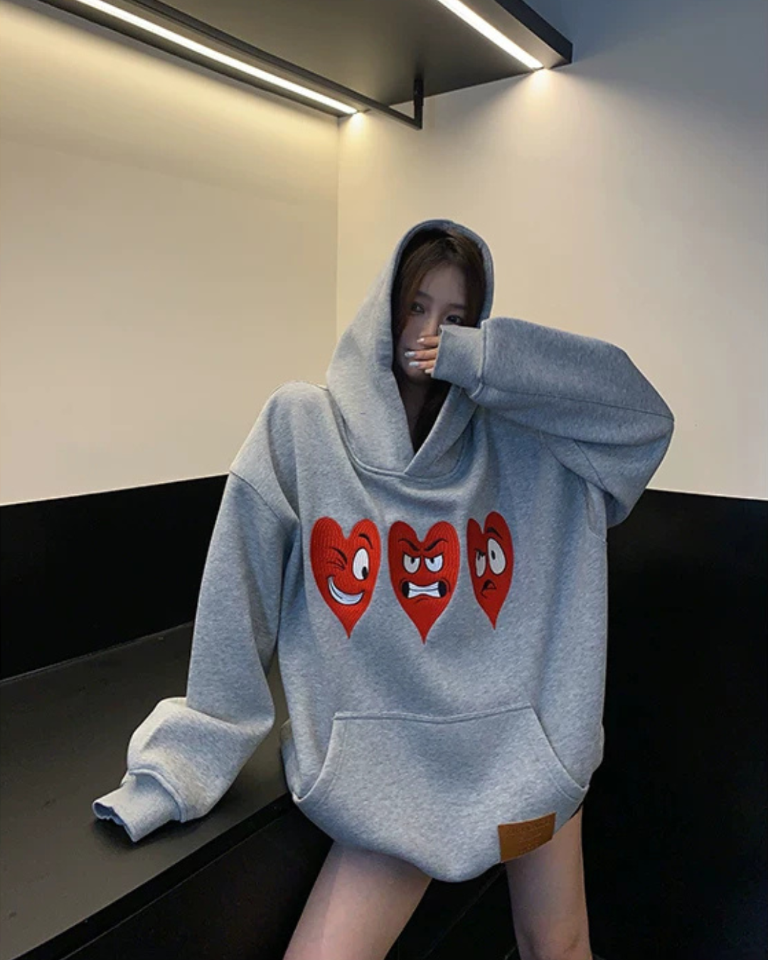 Heart Cartoon Hoodie YLS1073